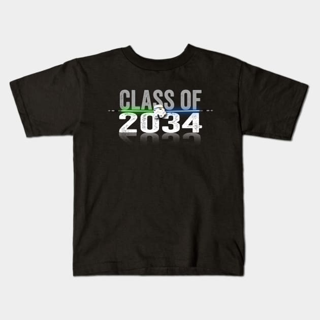 Class of 2034 Kids T-Shirt by Horisondesignz